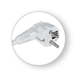 Priključni kabel H05VV-F 3G2,5 L=2 m, bijeli