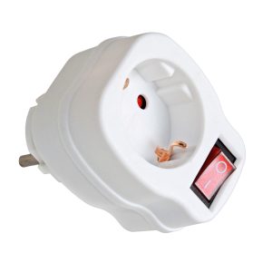 Adaptor with switch 16 A