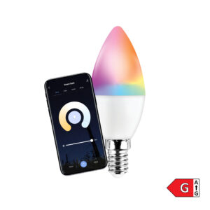 WiFi LED žarulja C37, 5,5W, 400 lm