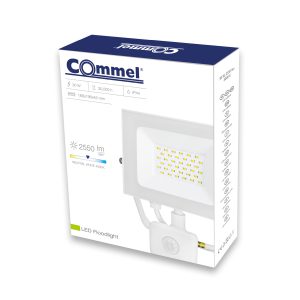 LED floodlight 30 W with motion detector