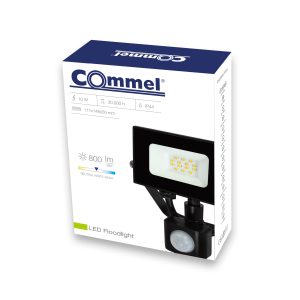 LED floodlight 10 W with motion detector