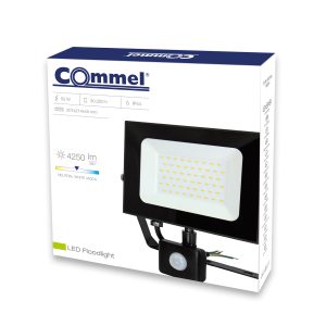 LED floodlight 50 W with motion detector