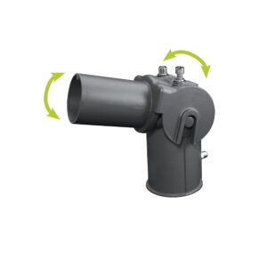 Pole mounting adapter with adjustable angle