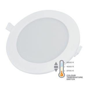 LED panel 12W, okrugli ugradbeni, CCT sklopka, 170 mm