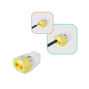 quick connector for solid wire 2-way