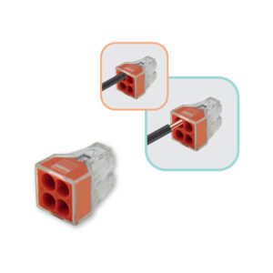 quick connector for solid wire 4-way
