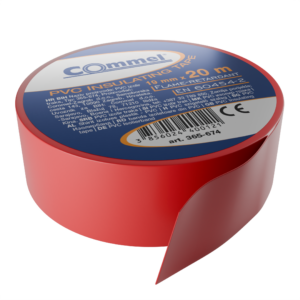 PVC izolir traka 19 mm x 20 m – crvena