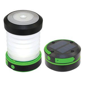 Solar camping lantern with power bank