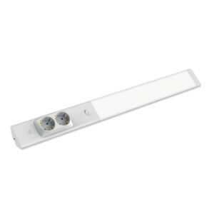 LED svjetiljka s utičnicama i sklopkom, 18 W, bijela
