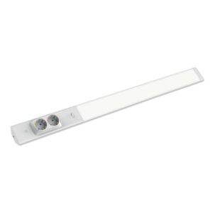 LED svjetiljka s utičnicama i sklopkom, 18 W, bijela